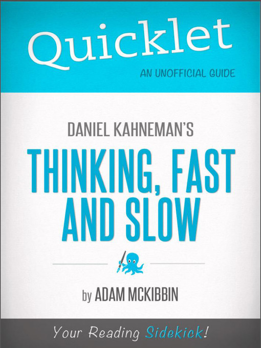 Cover of Quicklet on Daniel Kahneman's Thinking, Fast and Slow